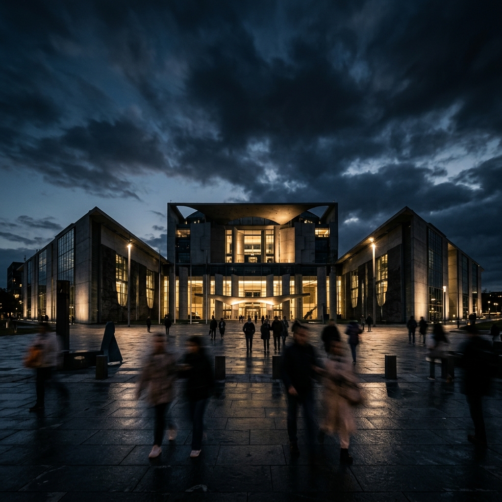 EU Parliament building abstract